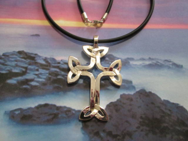 Croce Celtica Intrecciata (Argento) - Woven Celtic Cross (Silver)